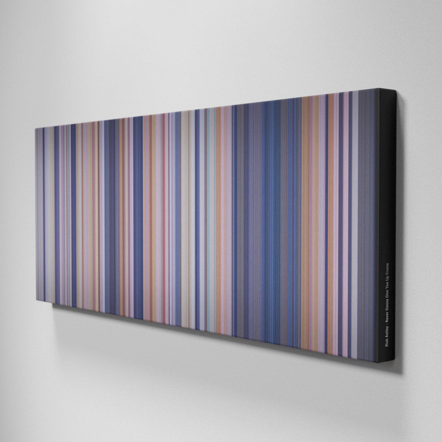 Side view of Buff's of Rick-Astley-Never-Gonna-Give-You-Up Frome on the wall