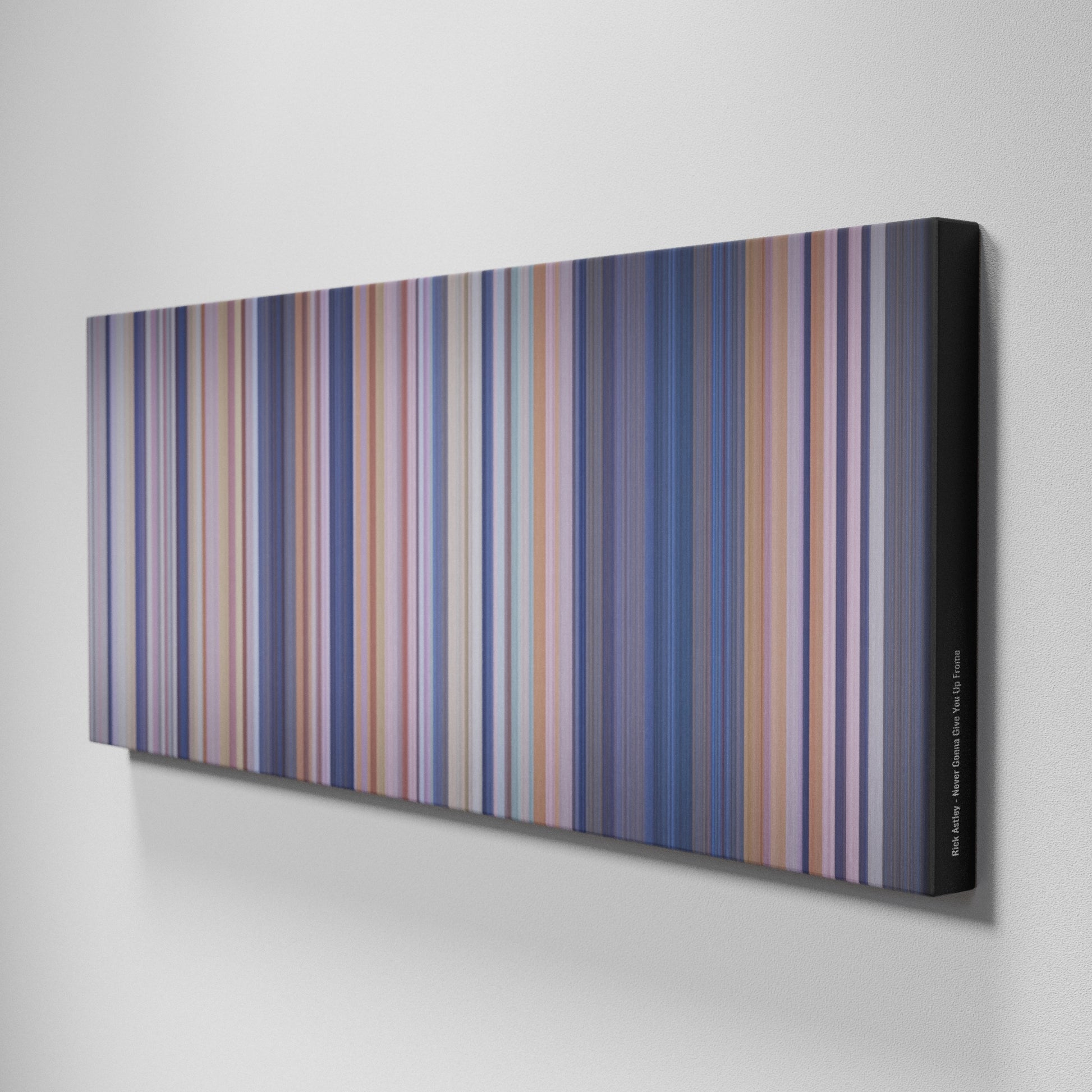 Side view of Buff's of Rick-Astley-Never-Gonna-Give-You-Up Frome on the wall