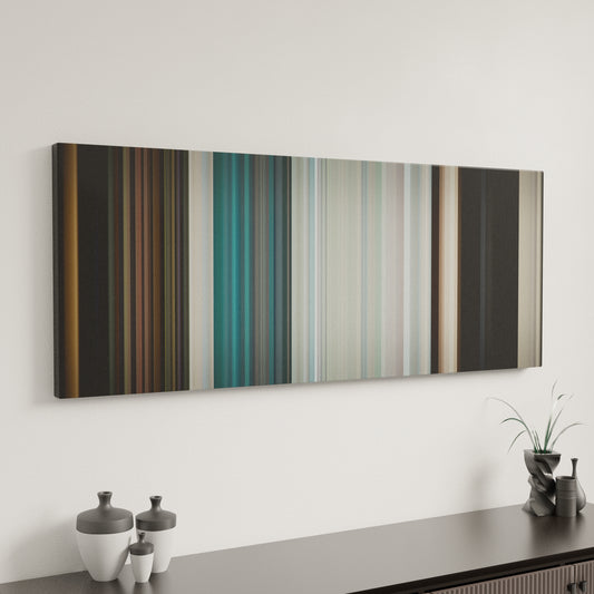 Minimal interior design with Naughty-Boy-La-la-la Frome on the wall