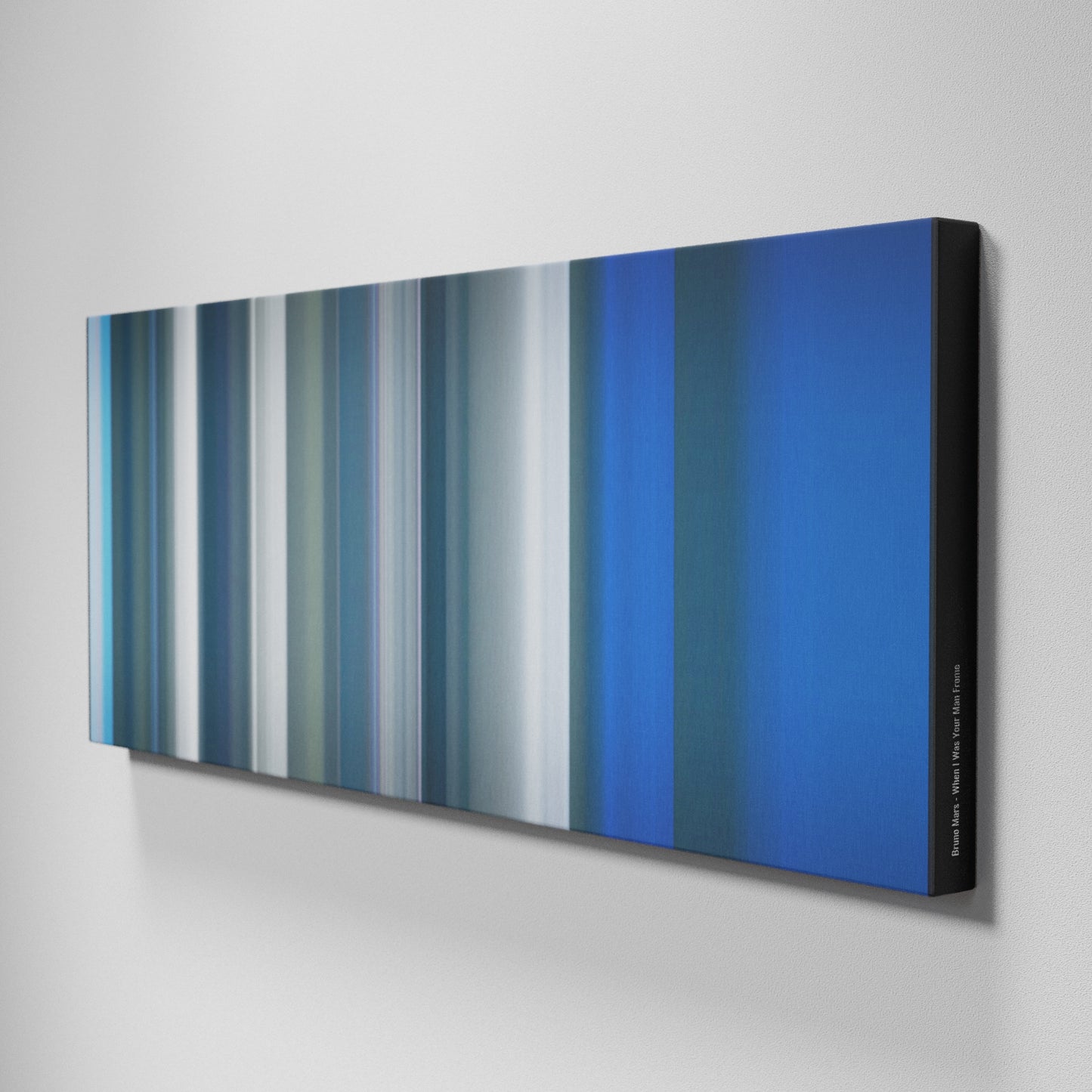 Side view of Buff's of Bruno-Mars-When-I-Was-Your-Man Frome on the wall