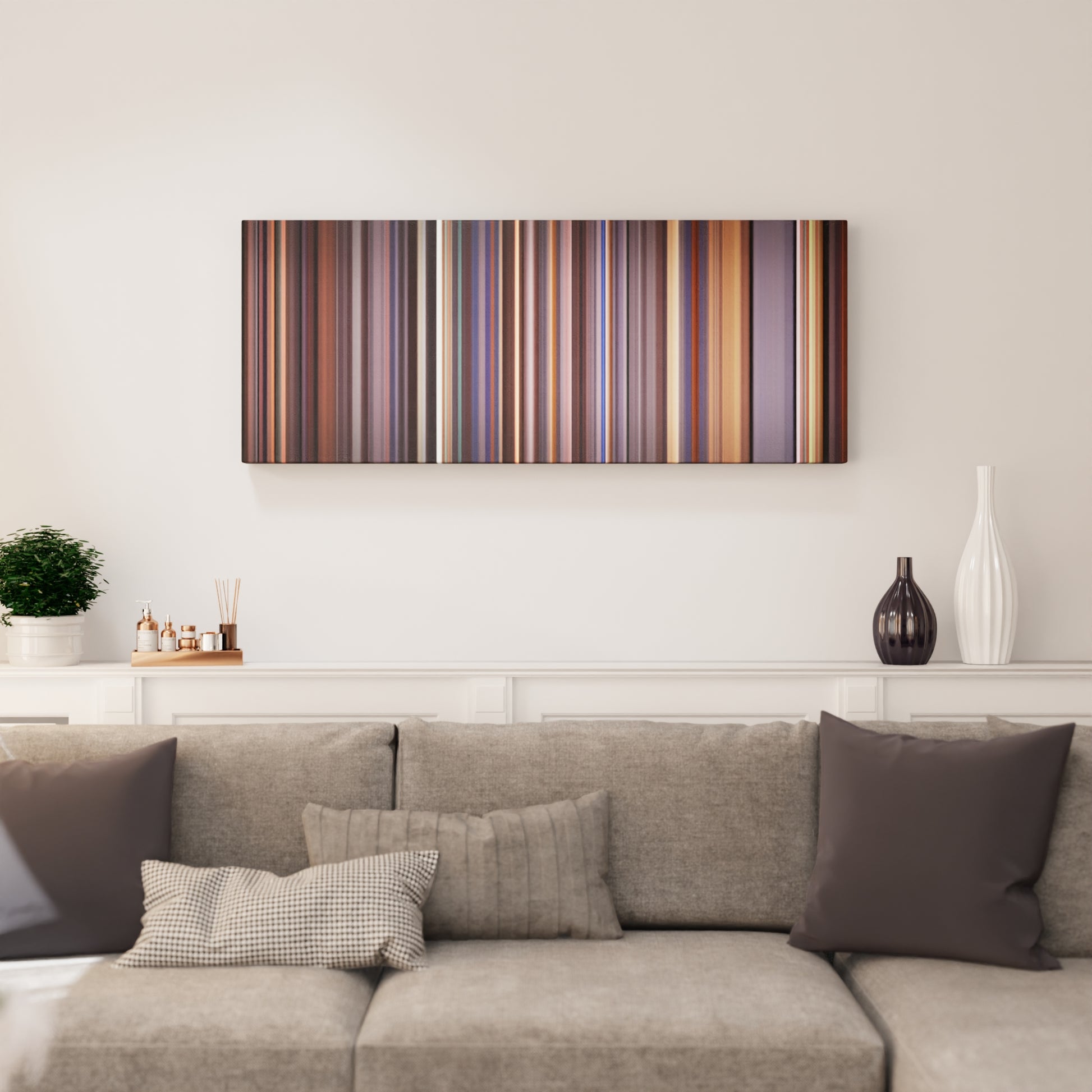 Living room interior with Metallica-Nothing-Else-Matters Frome on the wall