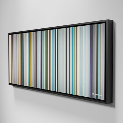 Side view of Framed Buff's of BTS-Fake-Love Frome on the wall