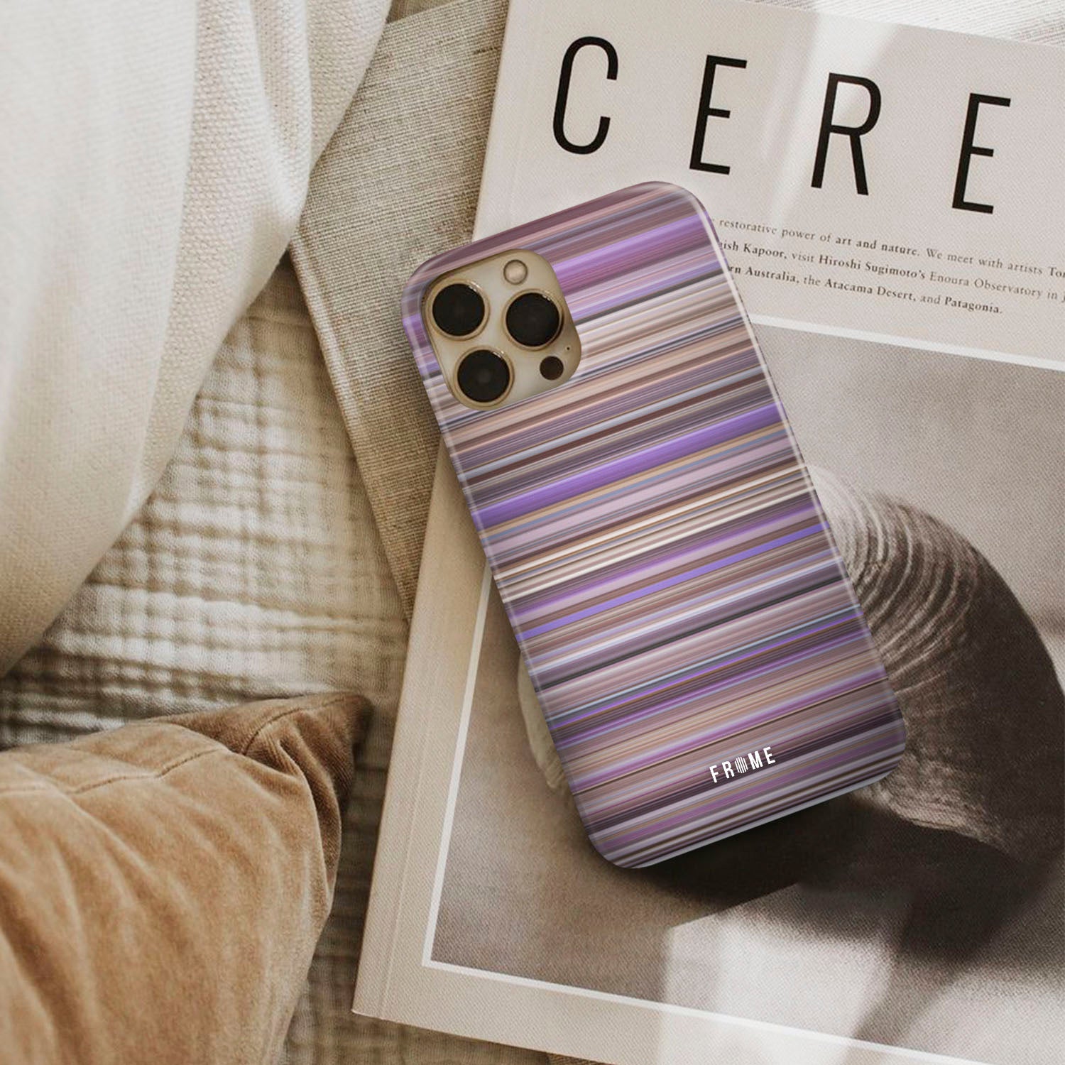 acdc - thunderstruck Frome phone case next to interior items