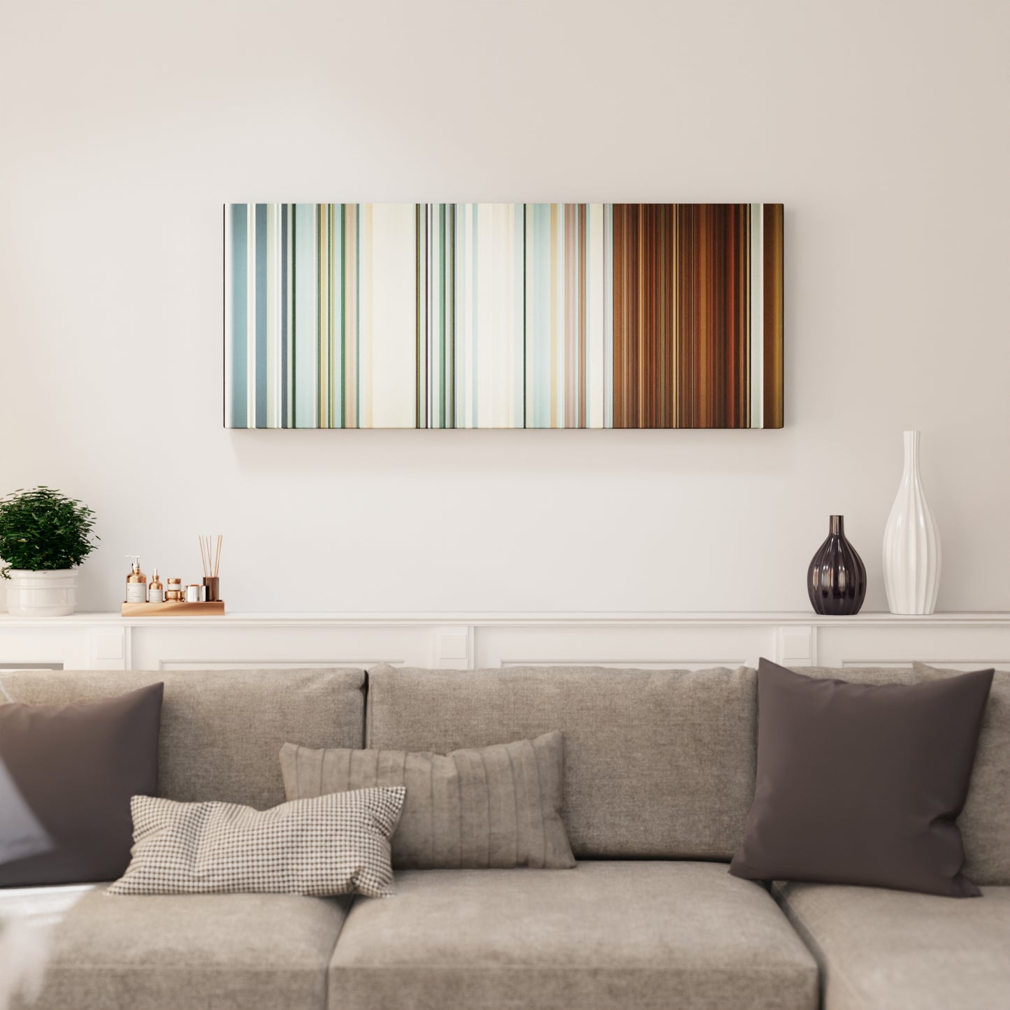 Living room interior with Backstreet-Boys-I-Want-It-That-Way Frome on the wall