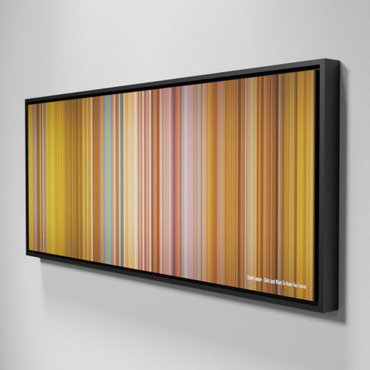 Side view of Framed Buff's of Cyndi-Lauper-Girls-Just-Want-To-Have-Fun Frome on the wall