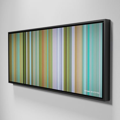 Side view of Framed Buff's of Aulii-Cravalho-How-Far-Ill-Go Frome on the wall