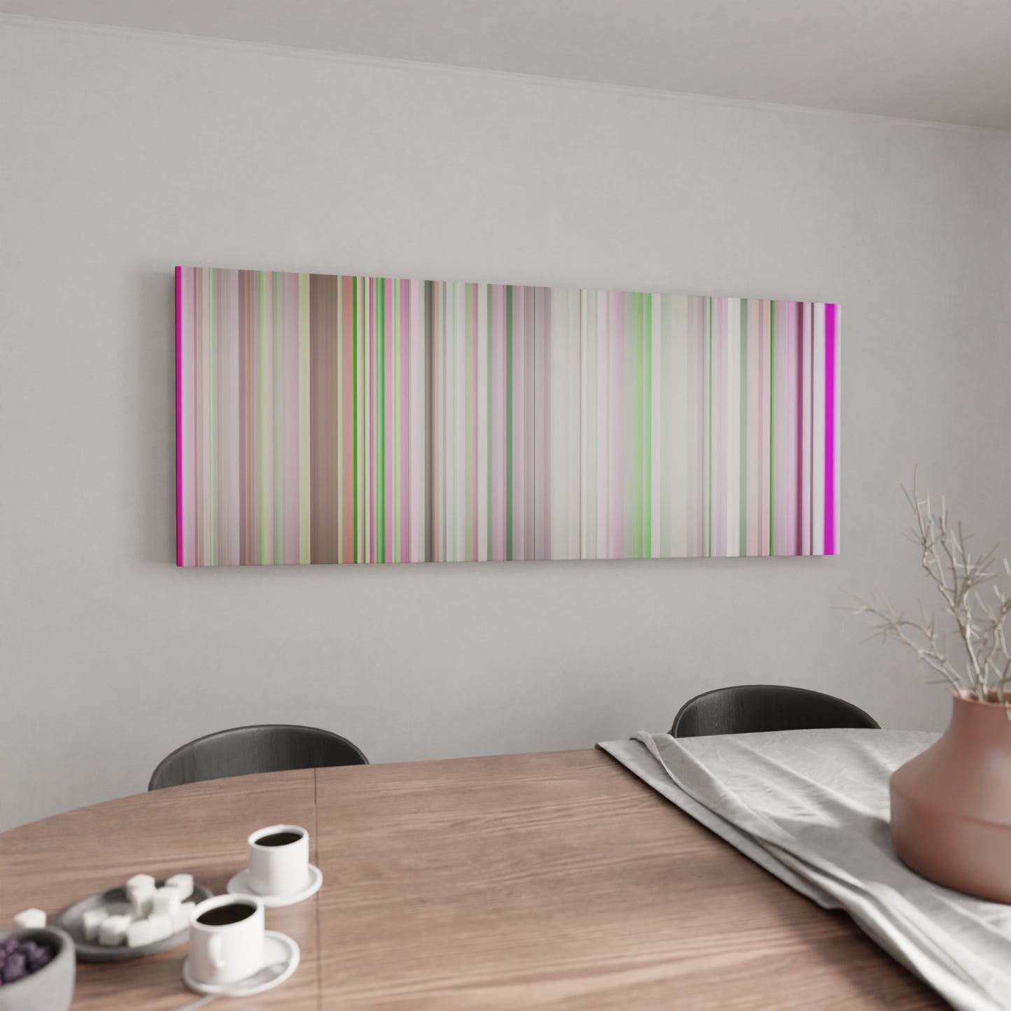 Kitchen with David-Guetta--Showtek-Bad Frome on the wall