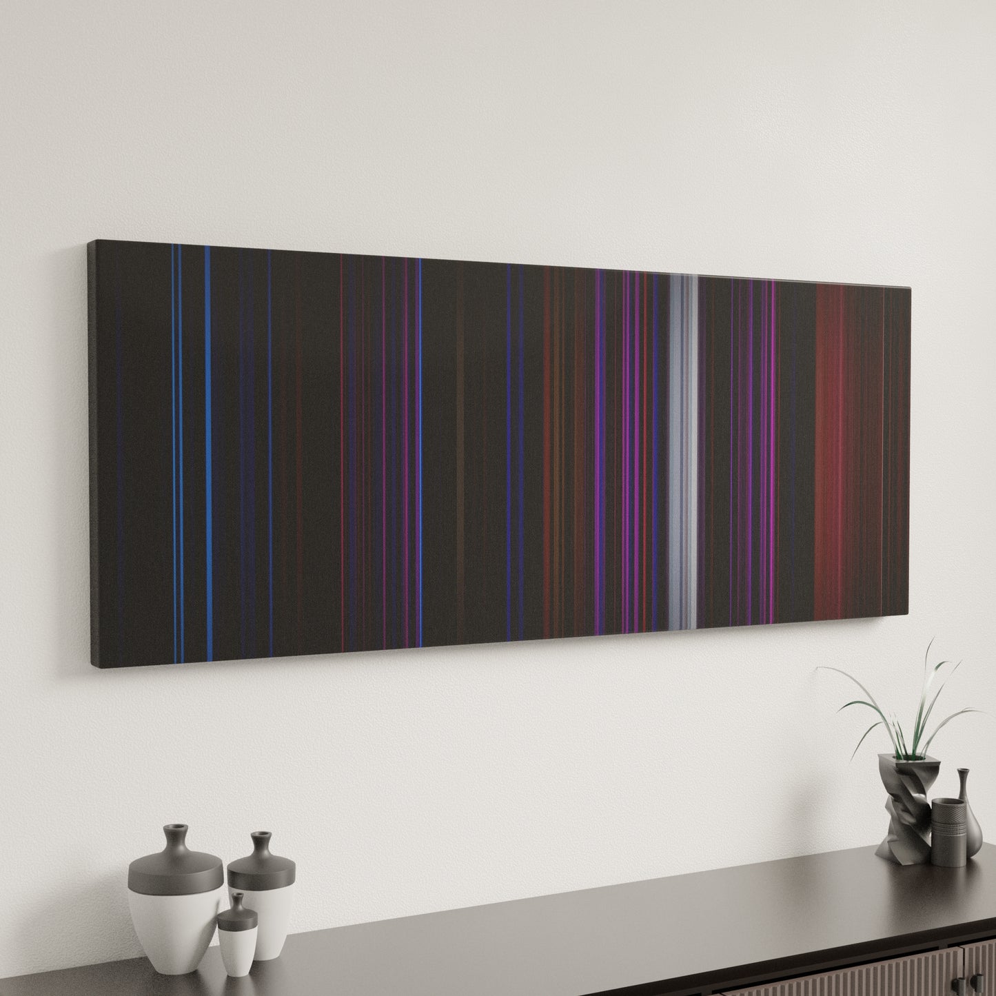 Minimal interior design with Imagine-Dragons-Demons Frome on the wall