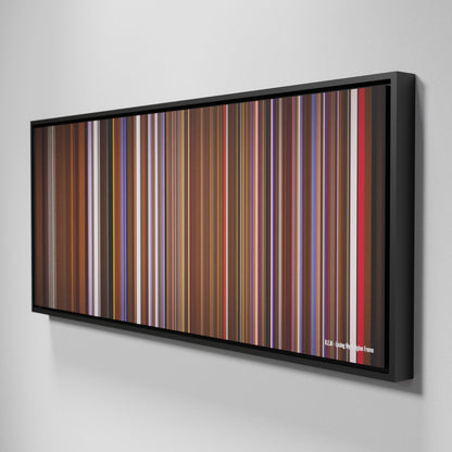 Side view of Framed Buff's of REM-Losing-My-Religion Frome on the wall