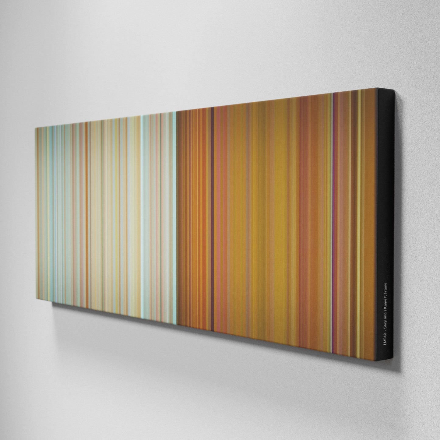 Side view of Buff's of LMFAO-Sexy-and-I-Know-It Frome on the wall