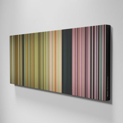 Side view of Buff's of Miley-Cyrus-Party-In-The-USA Frome on the wall