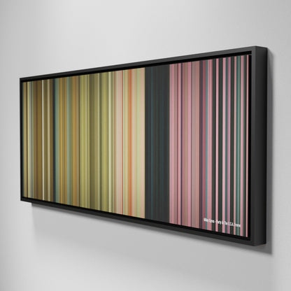 Side view of Framed Buff's of Miley-Cyrus-Party-In-The-USA Frome on the wall