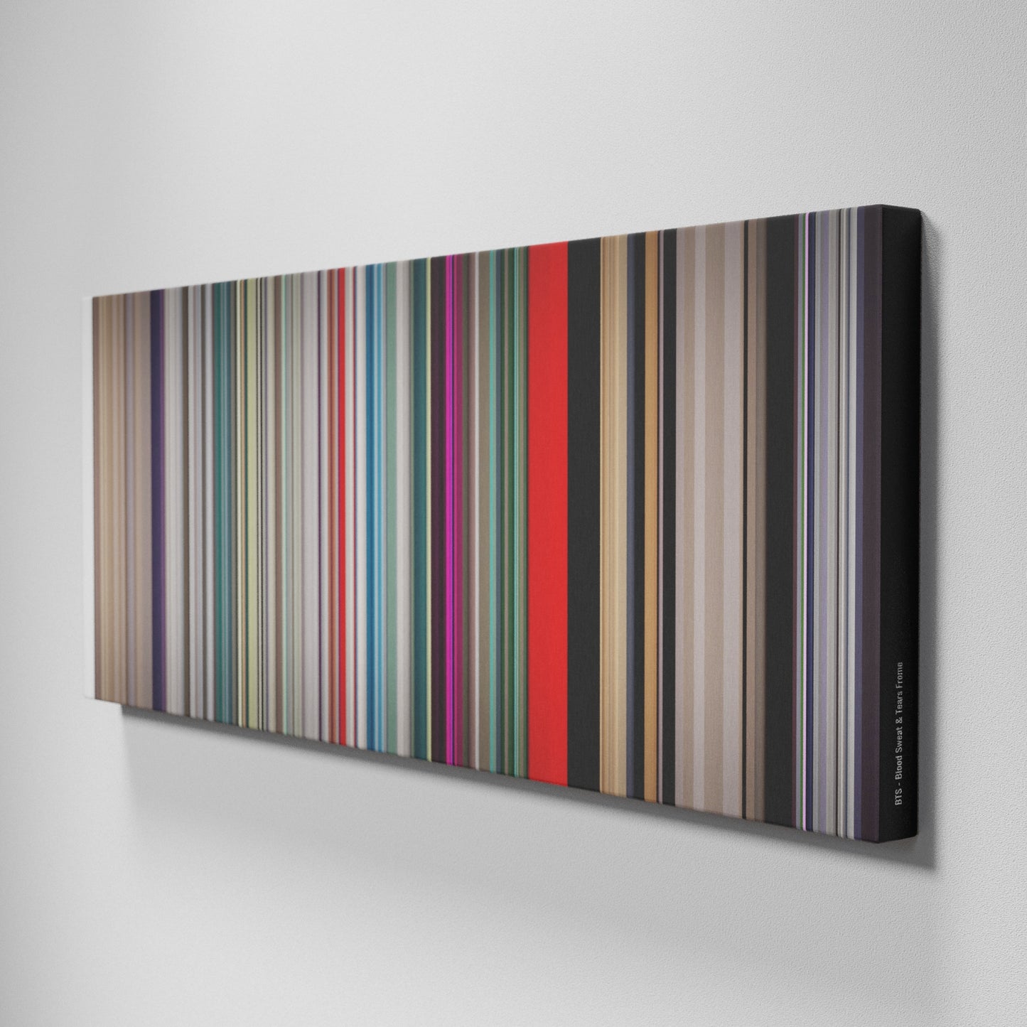 Side view of Buff's of BTS-Blood-Sweat--Tears Frome on the wall