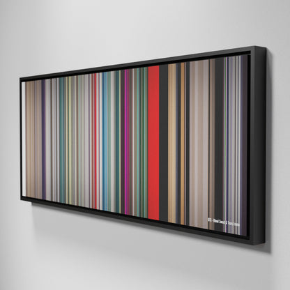 Side view of Framed Buff's of BTS-Blood-Sweat--Tears Frome on the wall