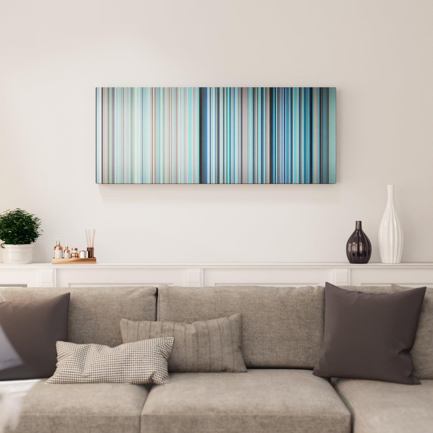 Living room interior with Maluma-HP Frome on the wall