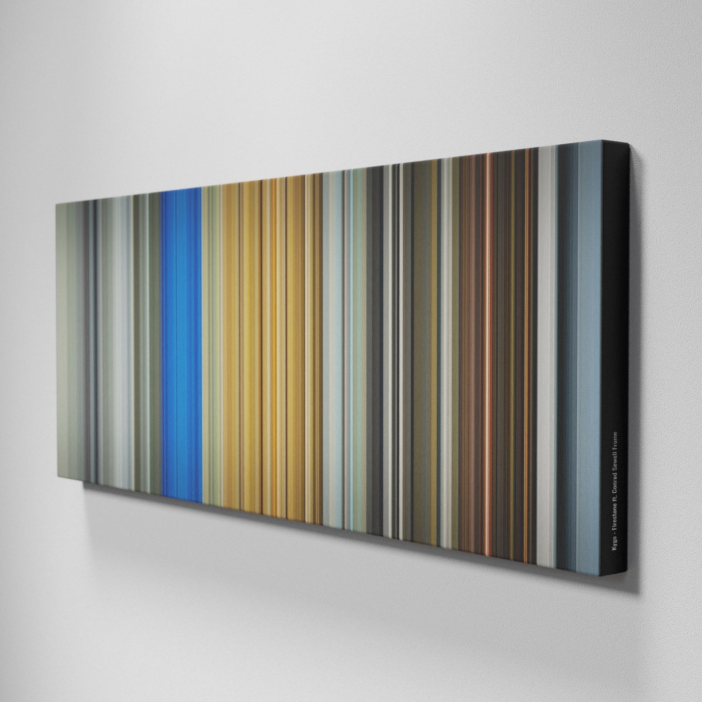 Side view of Buff's of Kygo-Firestone Frome on the wall