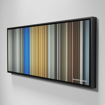 Side view of Framed Buff's of Kygo-Firestone Frome on the wall