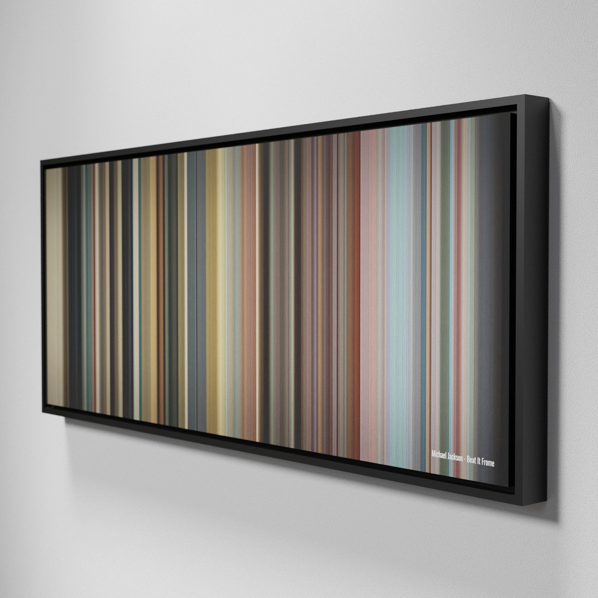 Side view of Framed Buff's of Michael-Jackson-Beat-It Frome on the wall