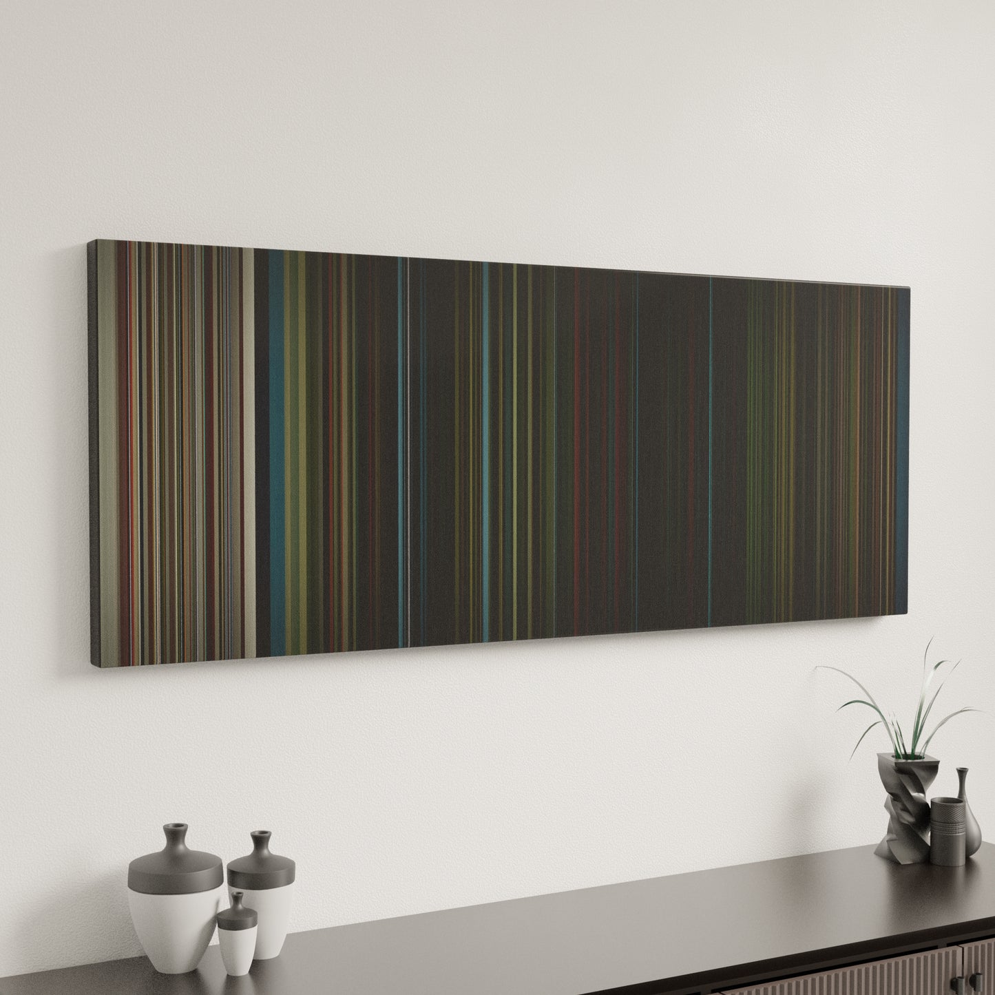 Minimal interior design with Maroon-5-Animals Frome on the wall