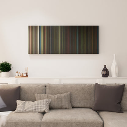 Living room interior with Maroon-5-Animals Frome on the wall