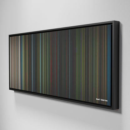 Side view of Framed Buff's of Maroon-5-Animals Frome on the wall