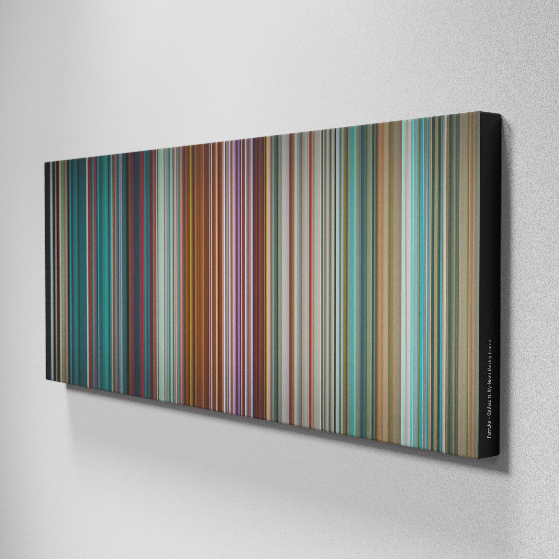 Side view of Buff's of Farruko-Chillax Frome on the wall