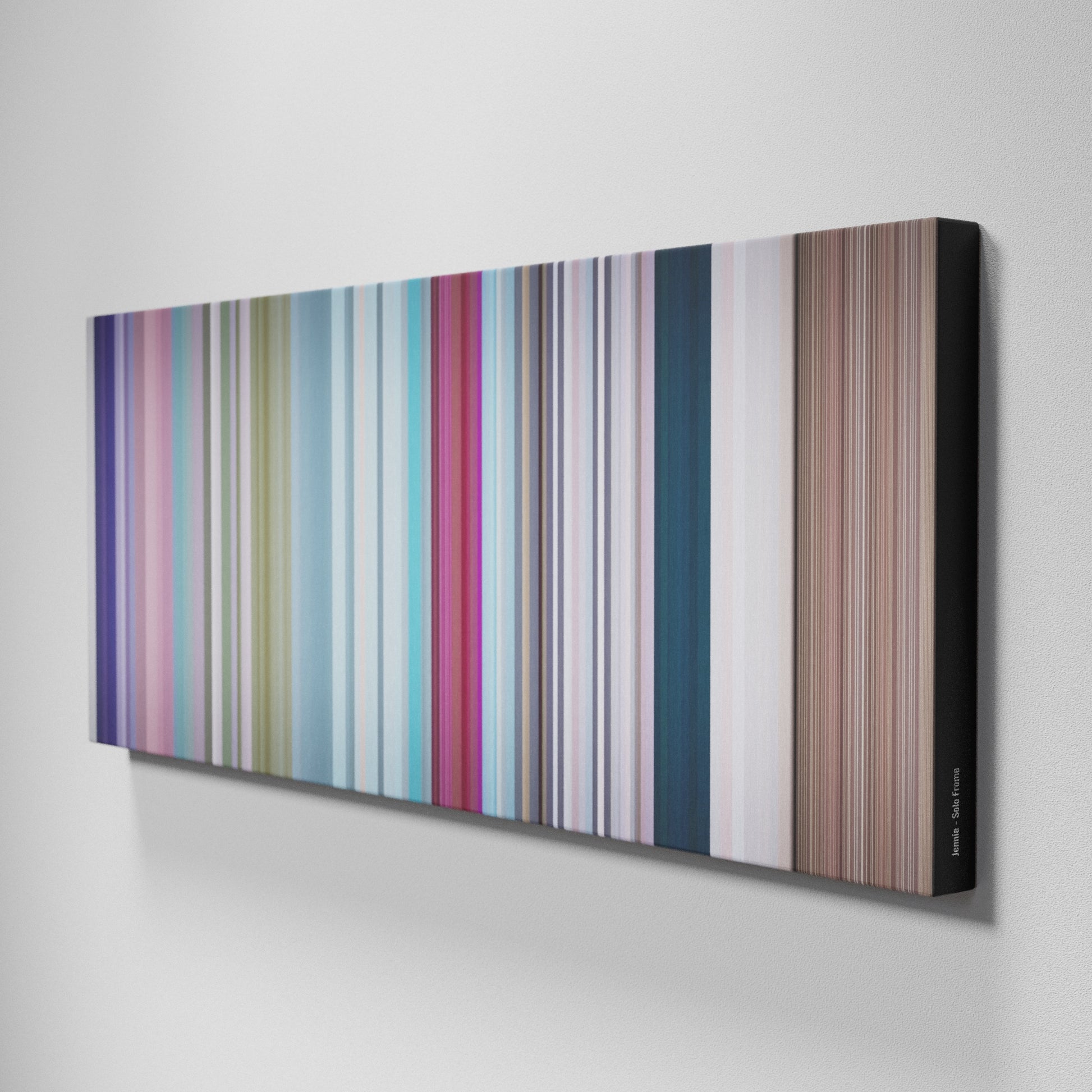 Side view of Buff's of Jennie-Solo Frome on the wall