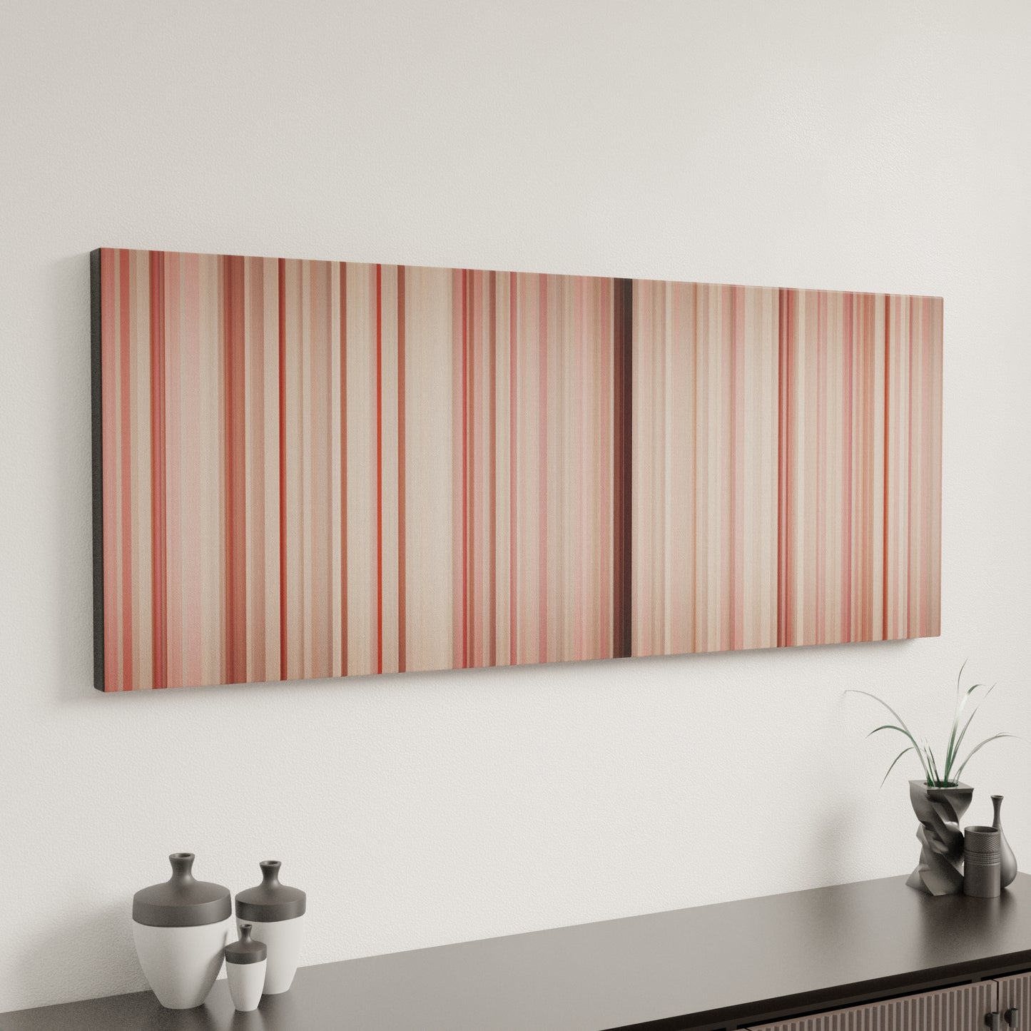 Minimal interior design with Robin-Thicke-Blurred-Lines Frome on the wall