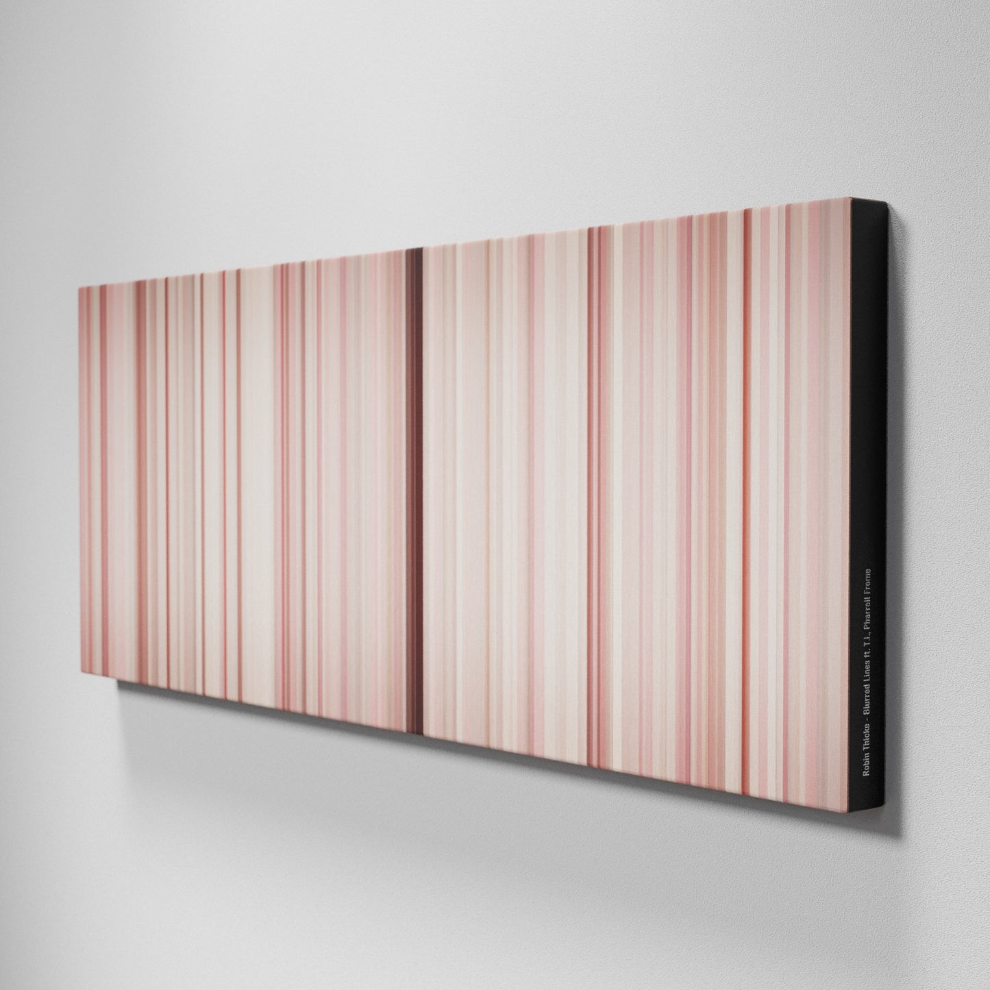 Side view of Buff's of Robin-Thicke-Blurred-Lines Frome on the wall