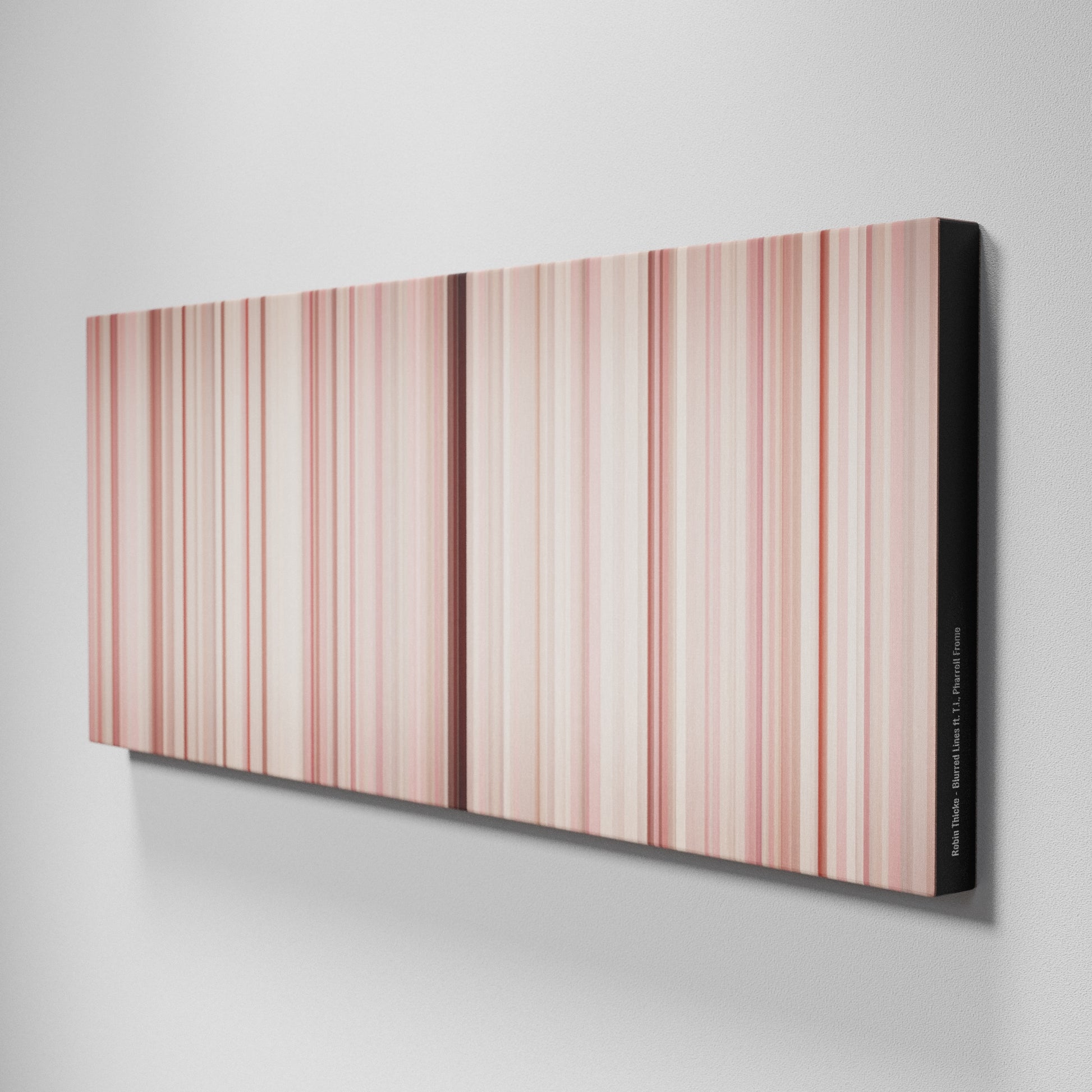 Side view of Buff's of Robin-Thicke-Blurred-Lines Frome on the wall