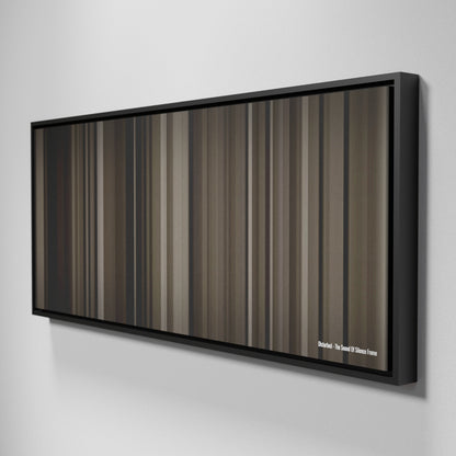 Side view of Framed Buff's of Disturbed-The-Sound-Of-Silence Frome on the wall