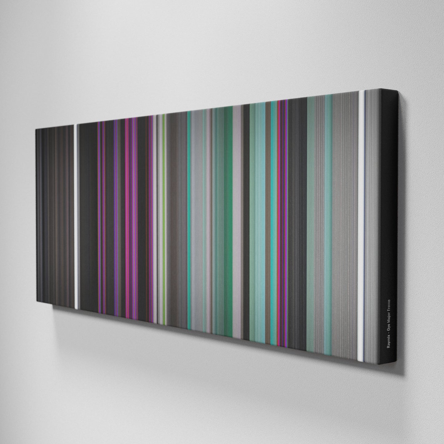 Side view of Buff's of Raymix-Oye-Mujer Frome on the wall