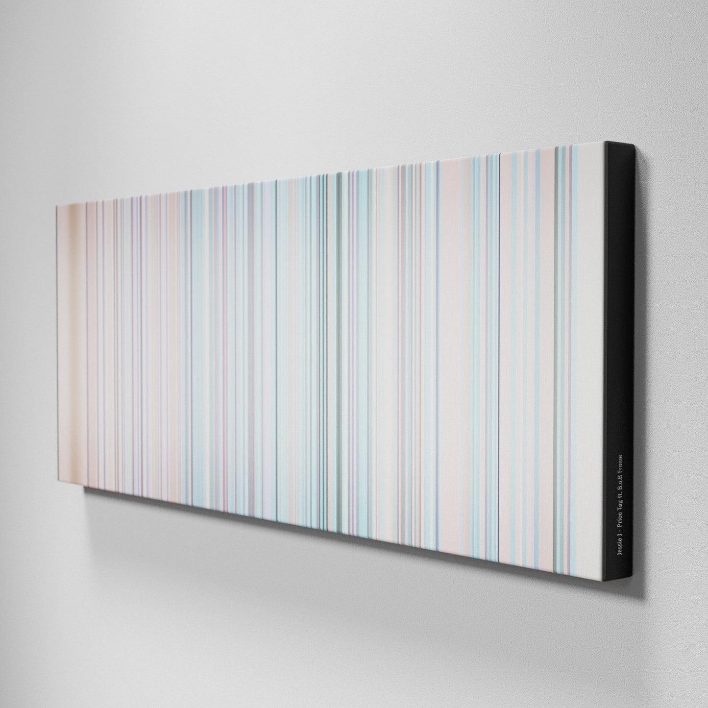 Side view of Buff's of Jessie-J-Price-Tag Frome on the wall