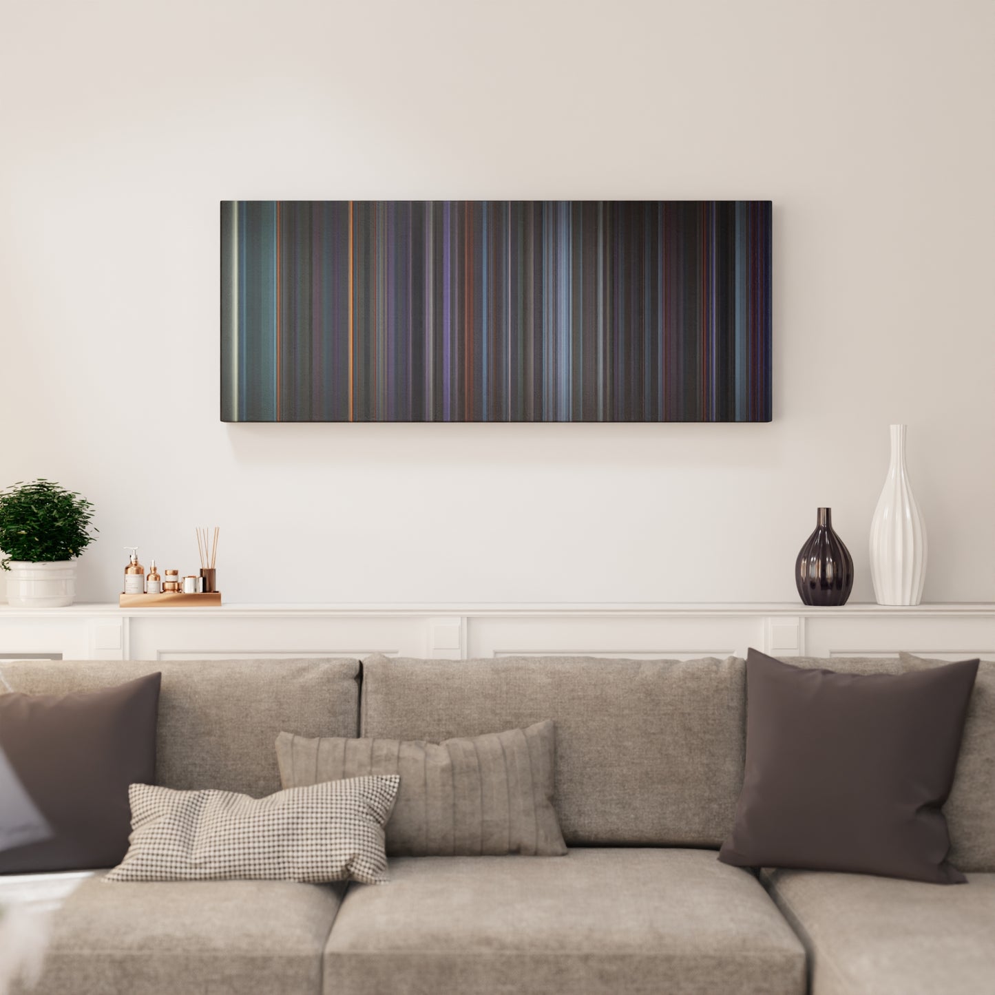 Living room interior with Becky-G-Paulo-Londra-Cuando-Te-Bese Frome on the wall