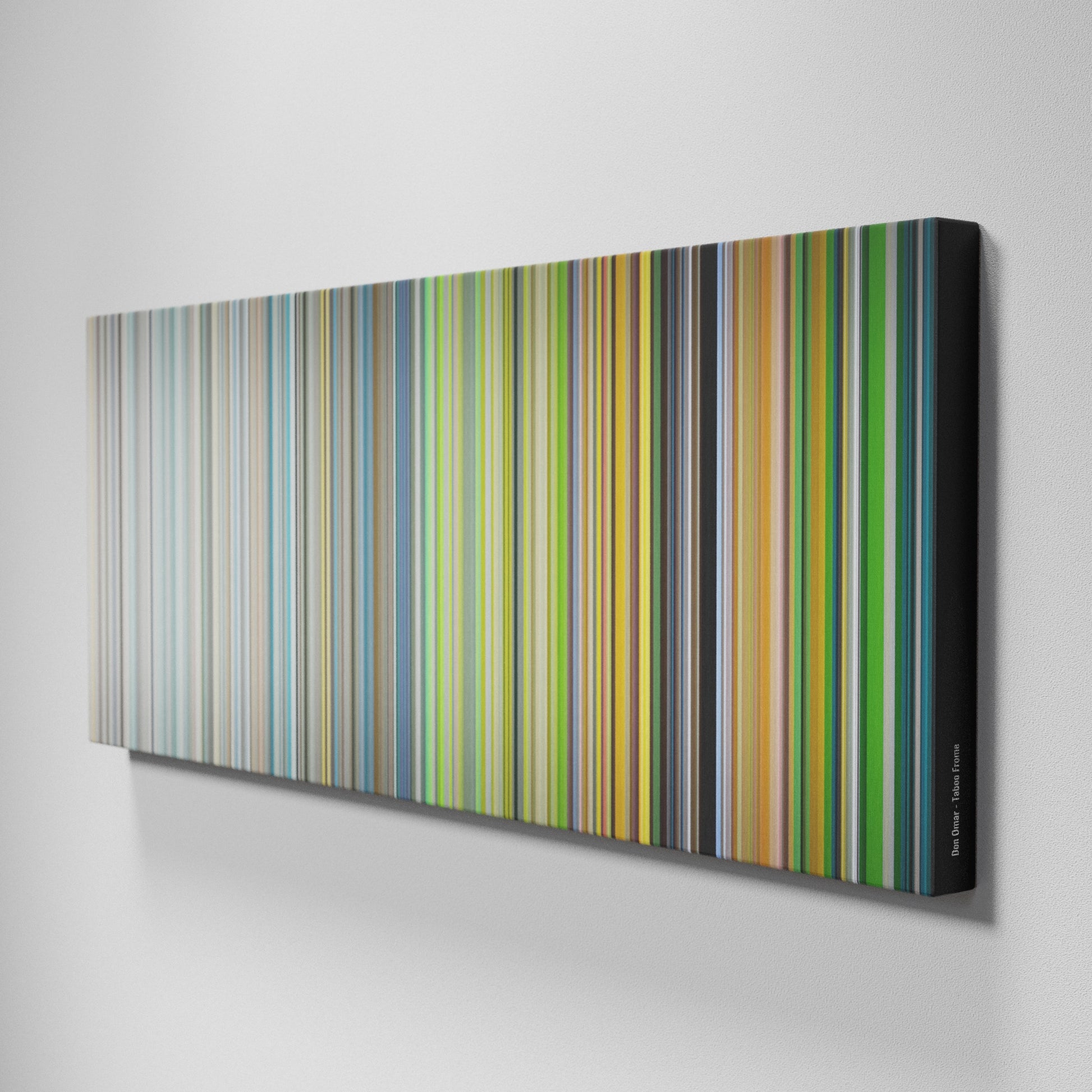 Side view of Buff's of Don-Omar-Taboo Frome on the wall