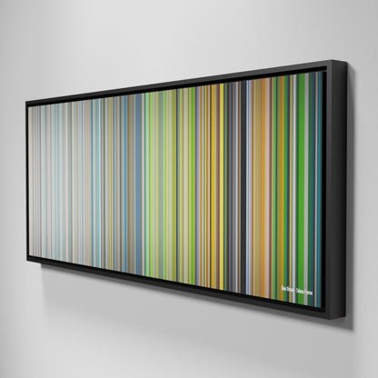 Side view of Framed Buff's of Don-Omar-Taboo Frome on the wall