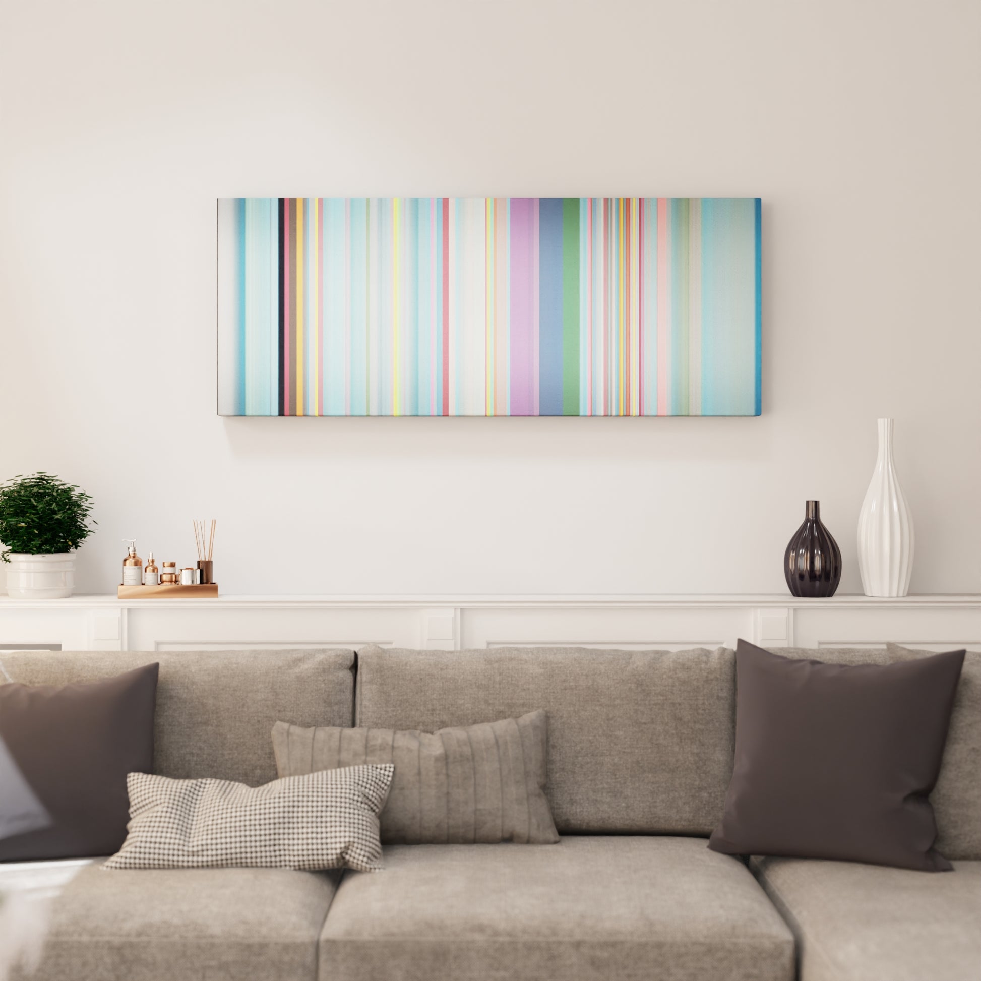 Living room interior with Katy-Perry-This-Is-How-We-Do Frome on the wall