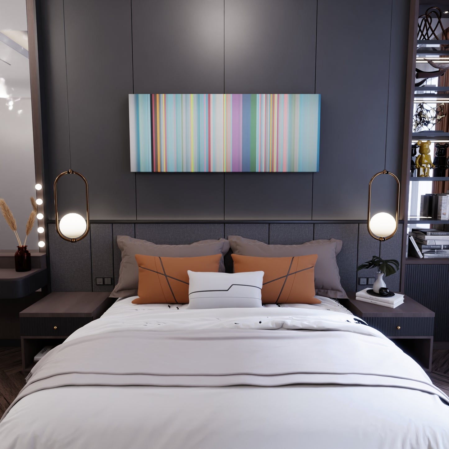 Bedroom interior with Katy-Perry-This-Is-How-We-Do Frome on the wall