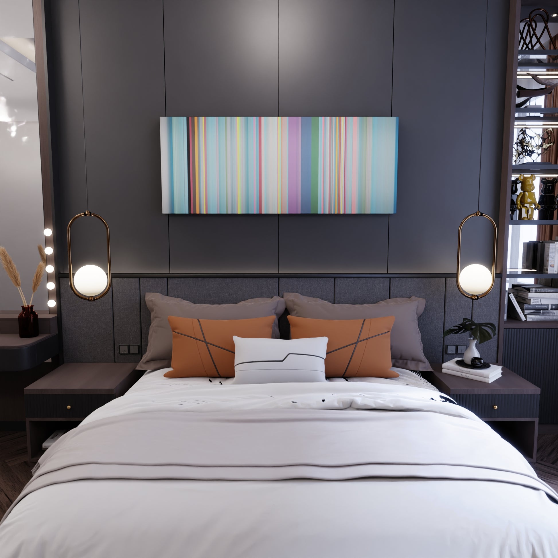 Bedroom interior with Katy-Perry-This-Is-How-We-Do Frome on the wall