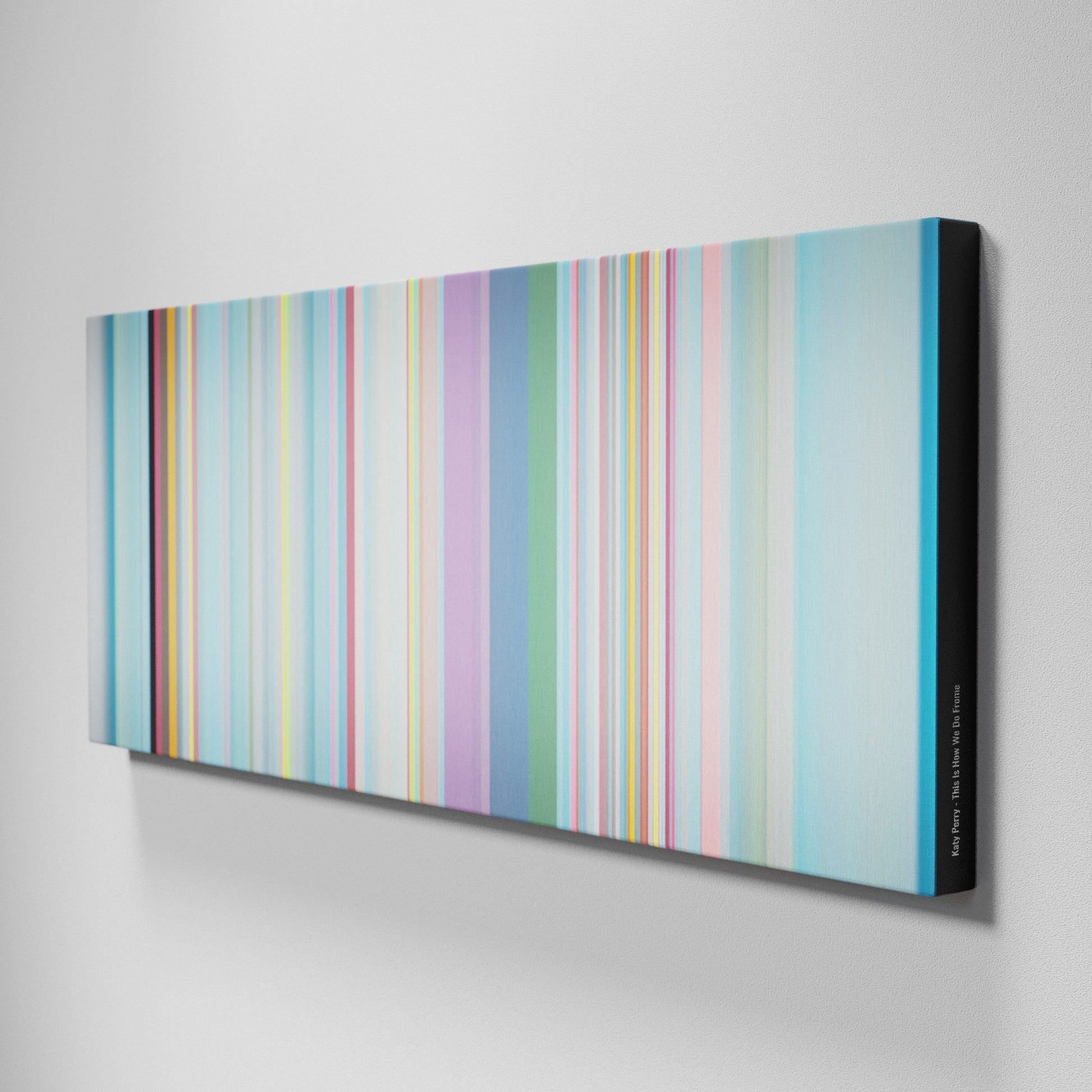 Side view of Buff's of Katy-Perry-This-Is-How-We-Do Frome on the wall