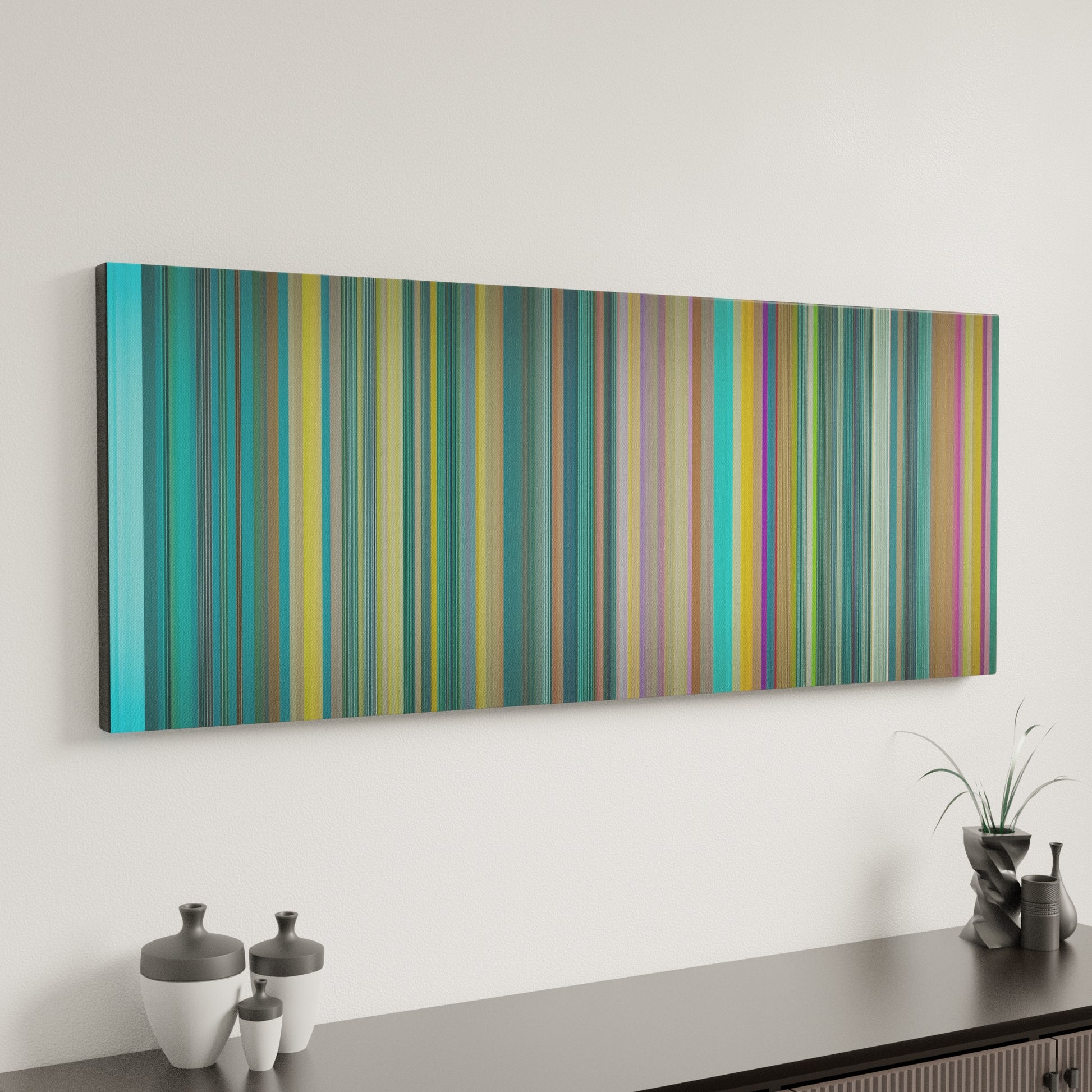 Minimal interior design with 6IX9INE-Gooba Frome on the wall