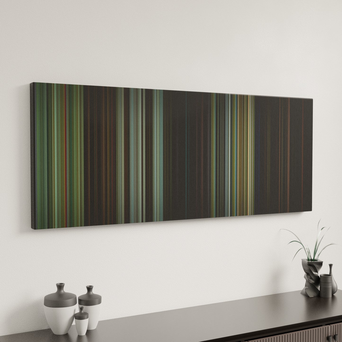 Minimal interior design with Romeo-Santos-Yo-Tambien Frome on the wall