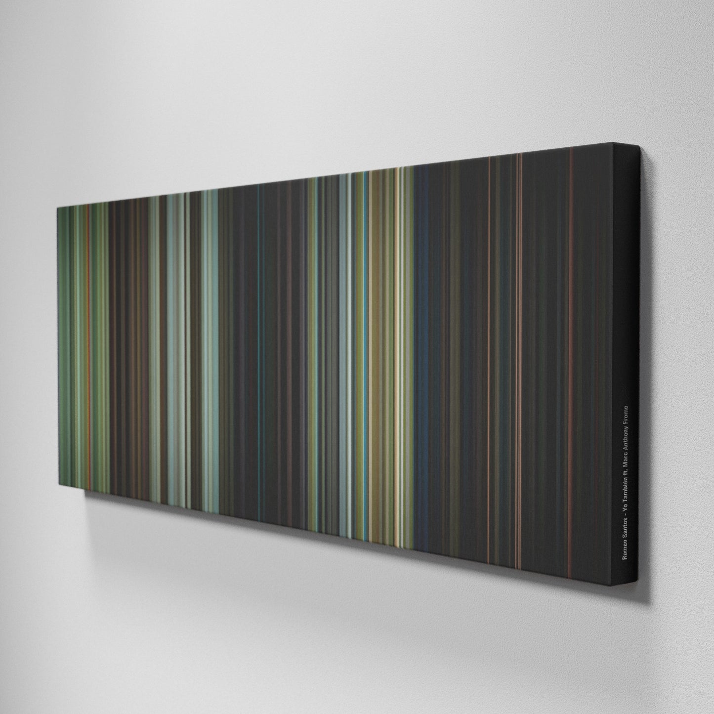 Side view of Buff's of Romeo-Santos-Yo-Tambien Frome on the wall