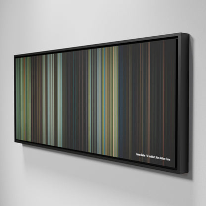 Side view of Framed Buff's of Romeo-Santos-Yo-Tambien Frome on the wall