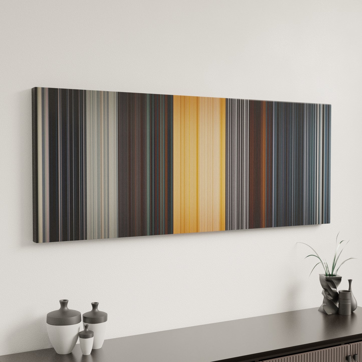 Minimal interior design with Rihanna-Umbrella Frome on the wall