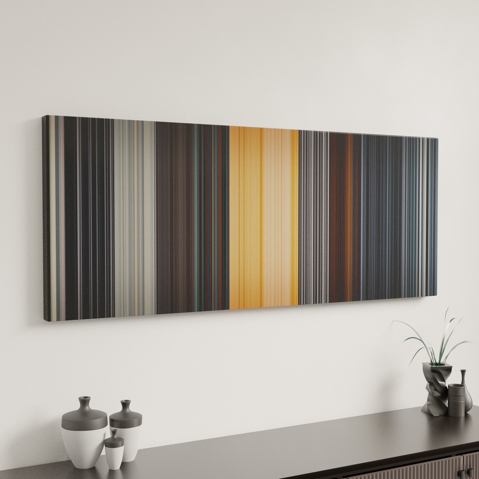 Minimal interior design with Rihanna-Umbrella Frome on the wall