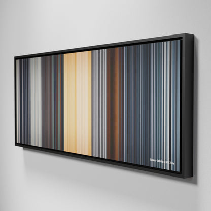 Side view of Framed Buff's of Rihanna-Umbrella Frome on the wall