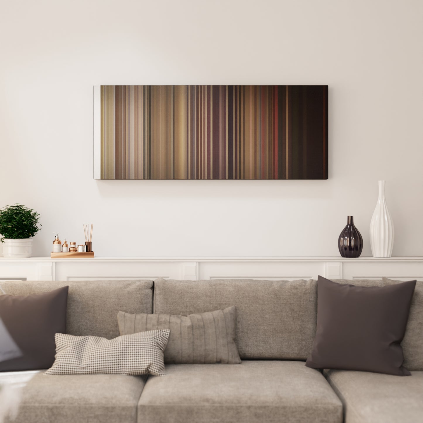 Living room interior with Fetty-Wap-Trap-Queen Frome on the wall