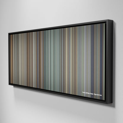 Side view of Framed Buff's of Farruko-Bad-Bunny-Rvssian-Krippy-Kush Frome on the wall