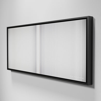 Side view of Framed Buff's of Billie-Eilish-When-the-partys-over Frome on the wall